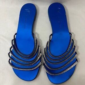 Giuseppe Zanotti Iride Crystal-Embellished Slides